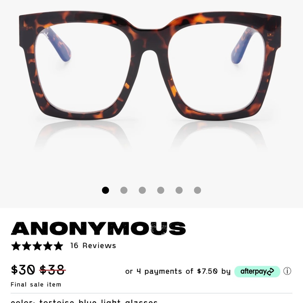 Dime Tortoise Anonymous Blue Light Glasses